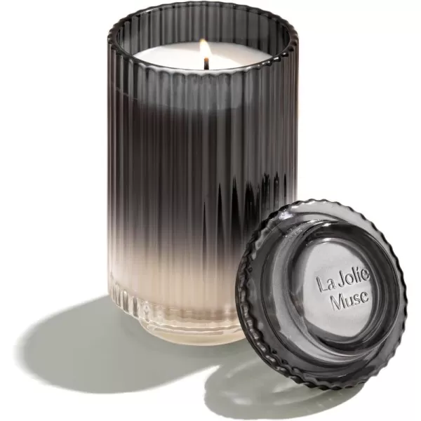 LA JOLIE MUSE Dark Berries &amp; Bergamot Scented Candle, Large Glass Jar Candles for Home Scented, Natural Soy Candle for Gift and Home Decor, 120 Hours Long Burning