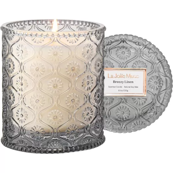LA JOLIE MUSE Kyoto Vine &amp; Moss Scented Candles, Vine Candles for Home Scented, Natural Soy Wax Candle, Candles Gifts for Women, 6 oz 40 Hours Burn
