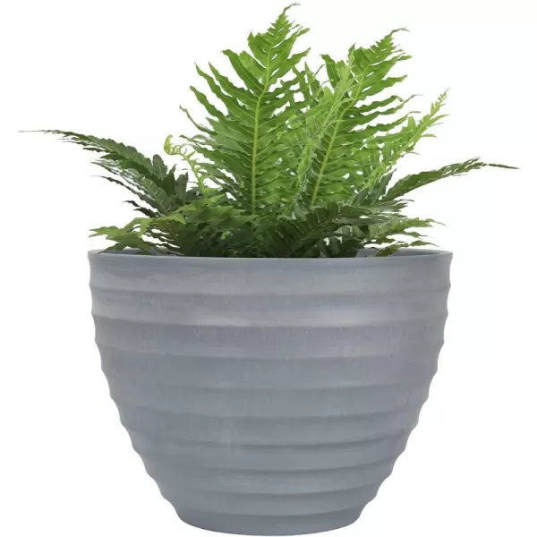 LA JOLIE MUSE Outdoor Planters Indoor Flower Pots - 9.4 Inch Planter Pot Containers, White Plant Pots,Honeycomb
