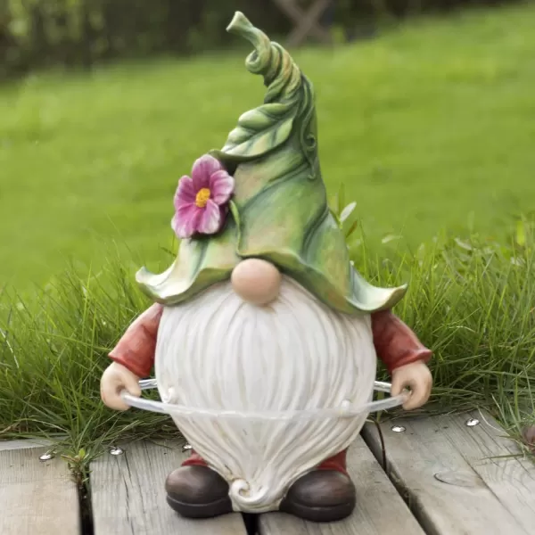 La Jolíe Muse Owl Garden Statue Garden Decor with Solar LED Lights for Yard Patio, Owl Gifts for Owl Lovers, Outdoor Decorations Lawn Ornaments Animal Figurine, 10.5 x 6 Inch