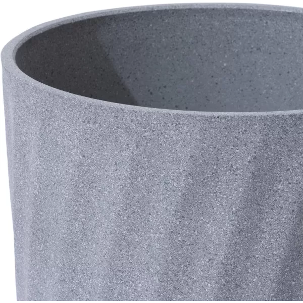 LA JOLIE MUSE 28in Tall Black Planters Set of 2,X Large Plastic Tall Round Planter for Indoor/Outdoor Plants,Large Tree Planters for Front Door,Patio and Deck