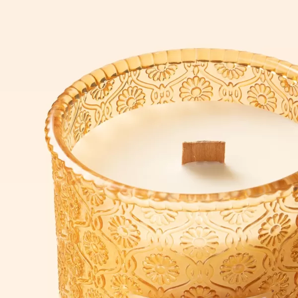 LA JOLIE MUSE Amber Scented Candle, 19oz Large Candle Gifts for Women, Wood Wicked Candle for Home Scented, Long Burning Glass Jar Candle
