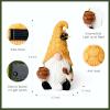 imageLA JOLIE MUSE 113 Solar Gnomes Garden StatuesResin Bee Garden Gnomes Figurine Holding Honey Jar with Solar Lights Outdoor Gnomes Decorations for Yard Patio Lawn Porch Garden Gifts for Mom