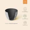 imageLA JOLIE MUSE 14211386 Inch PlantersSet of 3 IndoorOutdoor Round PlantersGrey Tree PlantersPlant Container with Drain HolesFlower Pots for Patio and Deck14211386 Rock Gray