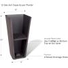 imageLA JOLIE MUSE 30 inch Tall Black Planters Set of 2IndoorOutdoor Rectanglar Large PlantersV Shaped Taper Planters for Front DoorIron