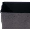 imageLA JOLIE MUSE 30 inch Tall Black Planters Set of 2IndoorOutdoor Rectanglar Large PlantersV Shaped Taper Planters for Front DoorIron
