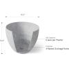 imageLA JOLIE MUSE Flower Pot Large Garden Planters 142 inch Pack 2 Outdoor Indoor Outdoor Planters with Drain Hole Marble