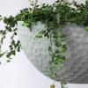 imageLA JOLIE MUSE Hanging Planters for Outdoor Plants Large Hanging Planter with Drain Holes Outdoor Hanging Flower Pots White Stone Honeycomb 132 Inch Set of 2Gray