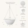 imageLA JOLIE MUSE Hanging Planters for Outdoor Plants Large Hanging Planter with Drain Holes Outdoor Hanging Flower Pots White Stone Honeycomb 132 Inch Set of 2White