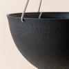 imageLA JOLIE MUSE Large Hanging Planters for Outdoor Plants  Hanging Flower Pots Weathered Gray 132 Inch Set of 2Black