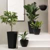 imageLA JOLIE MUSE Large Hanging Planters for Outdoor Plants  Hanging Flower Pots Weathered Gray 132 Inch Set of 2Black