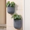 imageLA JOLIE MUSE Wall Hanging Planters for Indoor PlantsHanging Flower Pots for Air Plants Succulent Set of 2 6 Inch Speckled WhiteGray