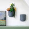 imageLA JOLIE MUSE Wall Hanging Planters for Indoor PlantsHanging Flower Pots for Air Plants Succulent Set of 2 6 Inch Speckled WhiteGray