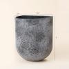 imageLA JOLIE MUSE Wall Hanging Planters for Indoor PlantsHanging Flower Pots for Air Plants Succulent Set of 2 6 Inch Speckled WhiteRock Gray
