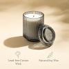 imageLA JOLIE MUSE Candles for Home Scented Lavender Lilac Scented Candle Natural Soy Wax Luxury Jar Candles for Women 80 Hours Long Burning 123ozBreezy Linen