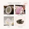 imageLA JOLIE MUSE Candles for Home Scented Lavender Lilac Scented Candle Natural Soy Wax Luxury Jar Candles for Women 80 Hours Long Burning 123ozVanilla  Coconut