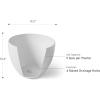 imageLA JOLIE MUSE Flower Pots Outdoor Indoor Planter  142 inch  142 inchGarden Plant Pots Tree Planter for Patio DeckGardenSpeckled WhiteSet of 2