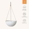 imageLA Jolie Muse Hanging Planter  10 Inch Hanging Planters for Indoor Plants Hanging Pots for Plants Indoor Outdoor Set of 2 WhiteSpeckled White