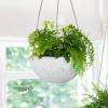 imageLA Jolie Muse Hanging Planter  10 Inch Hanging Planters for Indoor Plants Hanging Pots for Plants Indoor Outdoor Set of 2 WhiteSpeckled White