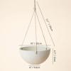 imageLA Jolie Muse Hanging Planter  10 Inch Hanging Planters for Indoor Plants Hanging Pots for Plants Indoor Outdoor Set of 2 WhiteSpeckled White