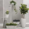imageLA Jolie Muse Hanging Planter  10 Inch Hanging Planters for Indoor Plants Hanging Pots for Plants Indoor Outdoor Set of 2 WhiteWhite
