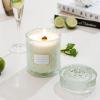 imageSea Mint ampamp Spruce Scented Candle Peppermint Candle Large Jar Candle Gift Candle Gift for Holiday Wood Wick Candle 194 ozSea Mint  Spruce