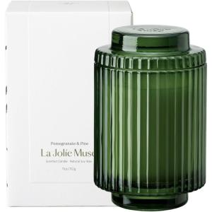 imageLA JOLIE MUSE Eucalyptus ampamp Alpine Sage Candle Scented Candles for Home Candle Gifts for Women ampamp Men Glass Jar Candle 40 Hours Burning Time 7ozPomegranate  Pine