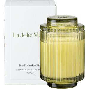 imageLA JOLIE MUSE Eucalyptus ampamp Alpine Sage Candle Scented Candles for Home Candle Gifts for Women ampamp Men Glass Jar Candle 40 Hours Burning Time 7ozStarlit Golden Fir