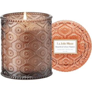 imageLA JOLIE MUSE Lavender Candle Candles for Women Lavender Lilac Candle Scented Candle Gift Aromatherapy Candle Candles for Home ScentedHearth  Velvet Flames