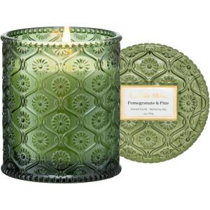 imageLA JOLIE MUSE Lavender Candle Candles for Women Lavender Lilac Candle Scented Candle Gift Aromatherapy Candle Candles for Home ScentedPomegranate  Pine