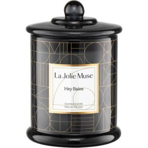 imageLA JOLIE MUSE Linen Cotton Oasis Candle Candle Gifts for Women ampamp Men Natural Soy Candles for Home Scented Luxury Jar Candles 70 Hours Long Burning 10ozHey Baies