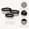 imageLA JOLIE MUSE Rope Storage Baskets for Organizing Small Cotton Woven Basket for Bathroom Shelf Nursery Decorative Basket Organizer Bins 3 Pack Pewter Grey and BlackPewter GreyBlack