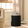imageLA JOLIE MUSE Woven Basket Rope Storage Baskets  Large Cotton Organizer Basket for Baby Blanket Kids Toy Nursery Laundry Basket Ebony Black MEbony Black