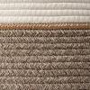imageLA JOLIE MUSE Woven Basket Rope Storage Baskets  Large Cotton Organizer Basket for Baby Blanket Kids Toy Nursery Laundry Basket Ebony Black MMocha