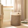 imageLA JOLIE MUSE Woven Basket Rope Storage Baskets  Large Cotton Organizer Basket for Baby Blanket Kids Toy Nursery Laundry Basket Ebony Black MMocha
