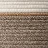 imageLA JOLIE MUSE Woven Basket Rope Storage Baskets  Large Cotton Organizer Basket for Baby Blanket Kids Toy Nursery Laundry Basket Ebony Black MMocha
