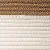 imageLA JOLIE MUSE Woven Basket Rope Storage Baskets  Large Cotton Organizer Basket for Baby Blanket Kids Toy Nursery Laundry Basket Ebony Black MShell white