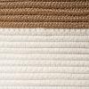 imageLA JOLIE MUSE Woven Basket Rope Storage Baskets  Large Cotton Organizer Basket for Baby Blanket Kids Toy Nursery Laundry Basket Ebony Black MShell white