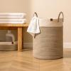 imageLA JOLIE MUSE Woven Basket Rope Storage Baskets  Large Cotton Organizer Basket for Baby Blanket Kids Toy Nursery Laundry Basket Ebony Black MWhite  Desert
