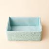 imagePaper Rope Woven Storage Basket Set of 4 with Fabric Liner Stackable Multipurpose Organizer Bin BrownMint Green
