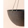 imageLA JOLIE MUSE Large Hanging Planters for Outdoor Plants  13 Inch Hanging Flower Pots Set of 2 Speckled WhiteNew Iron Color