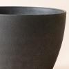 imageLA JOLIE MUSE Outdoor Planter Flower Pots Outdoor 113 Inch Planter with Drainage for Indoor Outdoor Plants Flowers Black Set of 2Black
