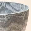 imageLA JOLIE MUSE Outdoor Planter Flower Pots Outdoor 113 Inch Planter with Drainage for Indoor Outdoor Plants Flowers Black Set of 2Marble Grey
