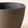 imageLA JOLIE MUSE Outdoor Planter Flower Pots Outdoor 113 Inch Planter with Drainage for Indoor Outdoor Plants Flowers Black Set of 2New Iron
