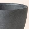imageLA JOLIE MUSE Outdoor Planter Flower Pots Outdoor 113 Inch Planter with Drainage for Indoor Outdoor Plants Flowers Black Set of 2Weathered Grey