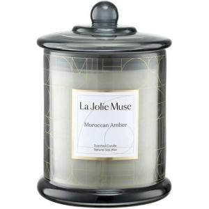 imageLA JOLIE MUSE Christmas Candles Pine ampamp Pomegranate Candle Candle Gift for Holiday Luxury Candle for Home 70 Hours Long Burning TimeNatural Soy CandleMoroccan Amber