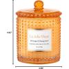 imageLA JOLIE MUSE Champs de Tuberose Scented Candle Gardenia Candles Gifts for Women Ylang Ylang Candles for Home Scented Natural Wax Candle 75 Hours Long BurningOrange  Bergamot