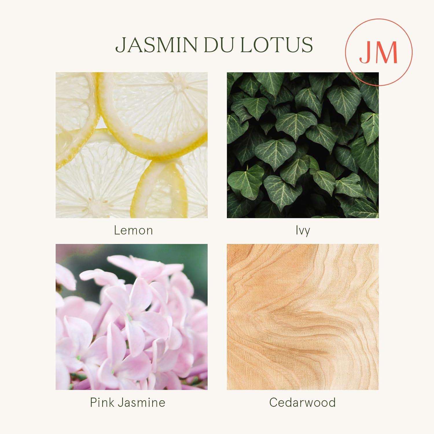 imageLA JOLIE MUSE Jasmine Candles Gifts for Women Luxury Candle for Mothers Day Natural Soy Wax Candles for Home Scented 75 Hours 10 OZJasmin du Lotus