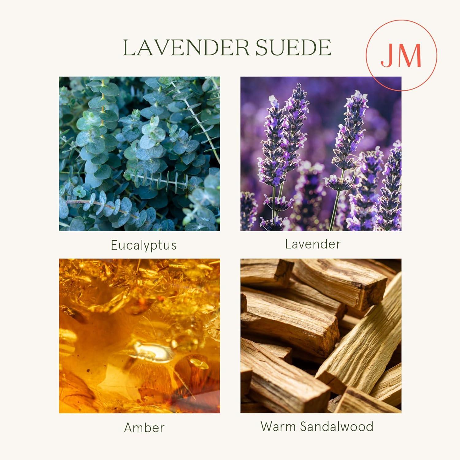 imageLA JOLIE MUSE Jasmine Candles Gifts for Women Luxury Candle for Mothers Day Natural Soy Wax Candles for Home Scented 75 Hours 10 OZLavender Suede