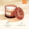 imageLA JOLIE MUSE Pumpkin Candle Fall Candles for Home Scented Large 2Wick Soy Candles Candle Gifts for Women ampamp Men Luxury Jar Candles 60 Hours Long Burning Pumpkin Chai 12ozSantal Rose
